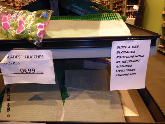Pas de livraison Gilets jaunes